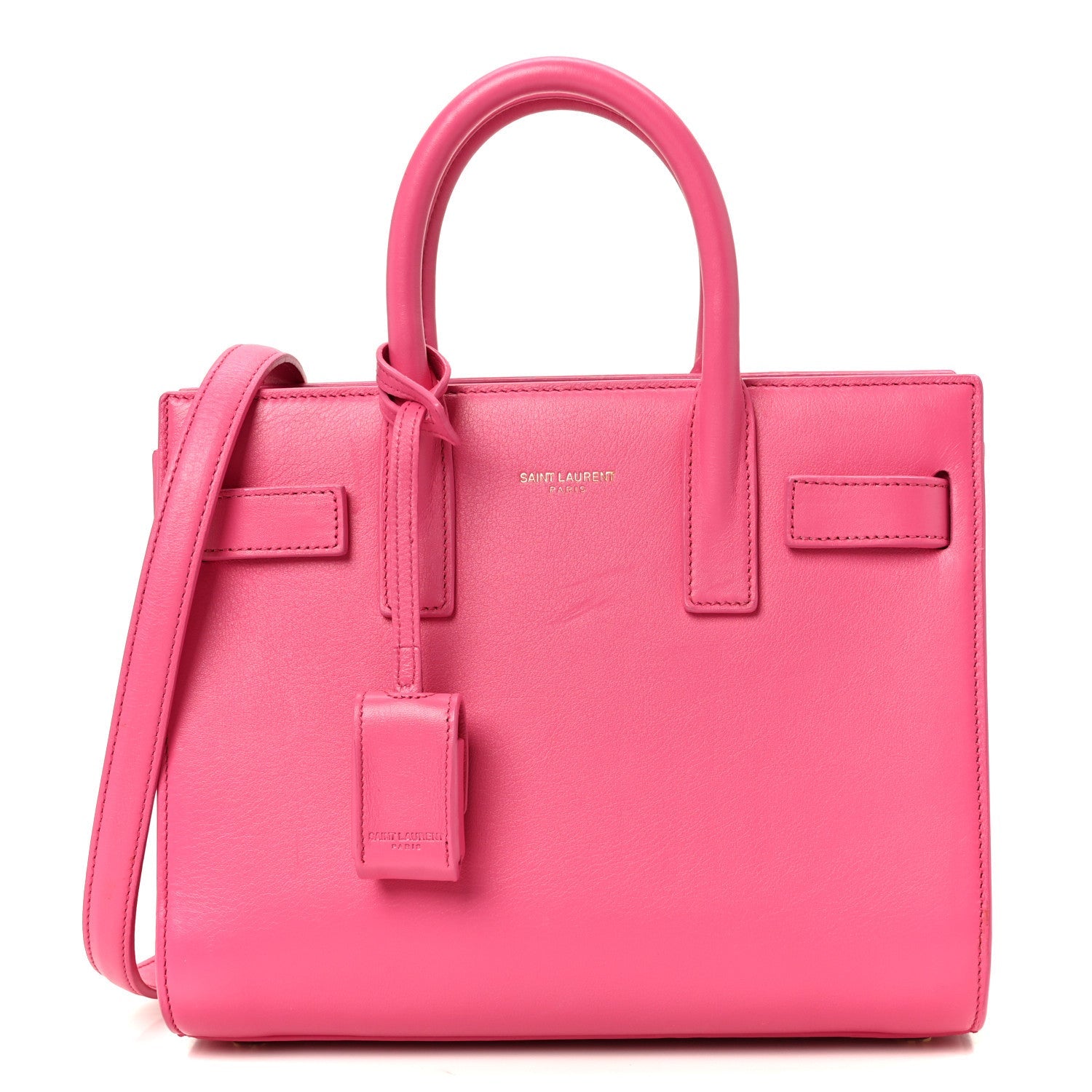 Calfskin Nano Sac De Jour Lipstick Fuchsia
