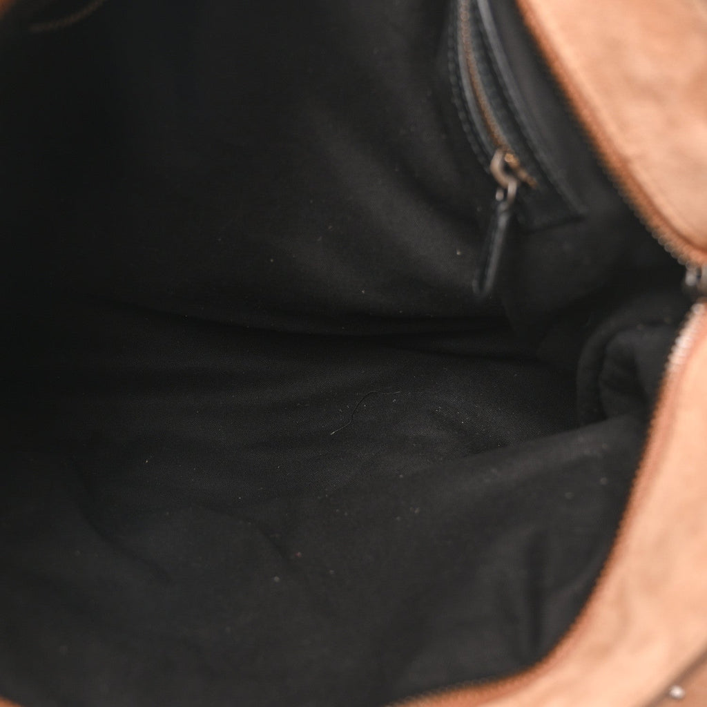 Suede Calfskin Classic Hardware Medium Le City Camel