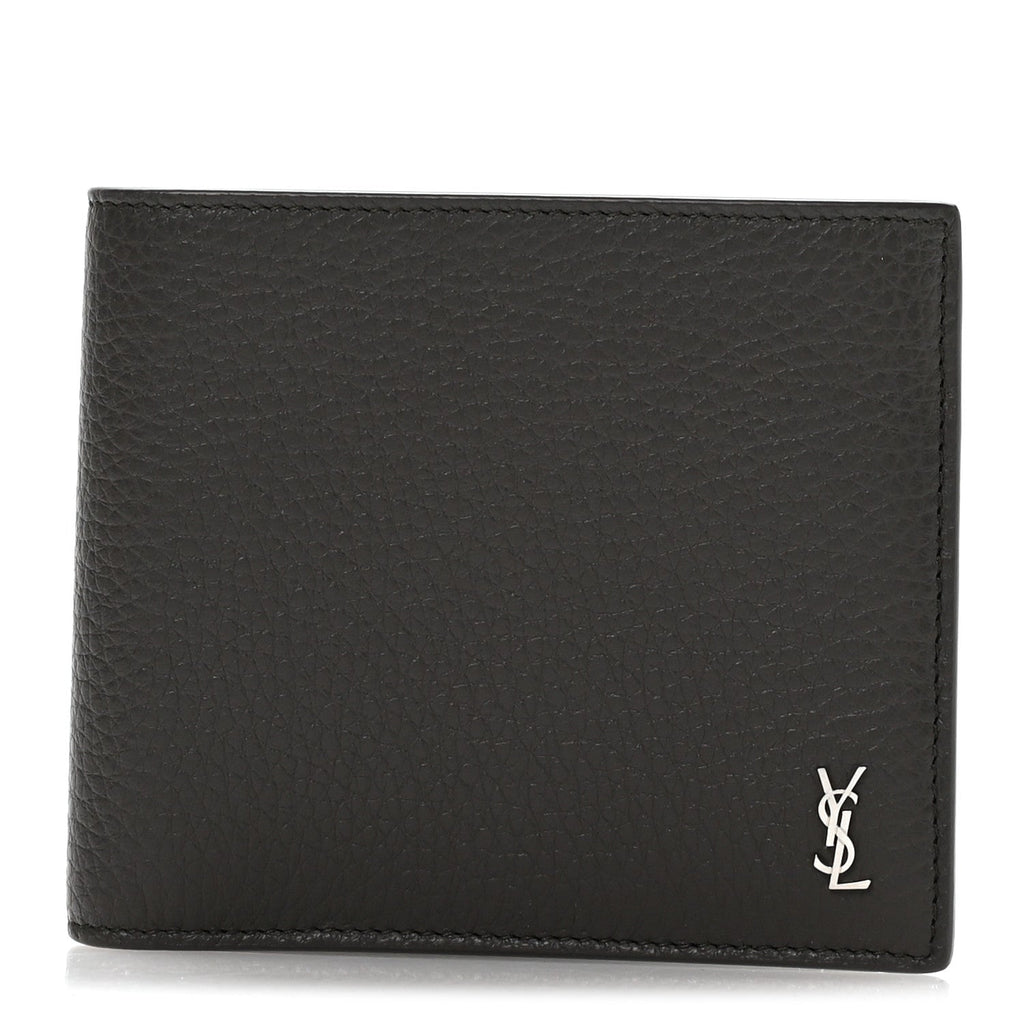 Calfskin Cassandre Bi-Fold Wallet Grey