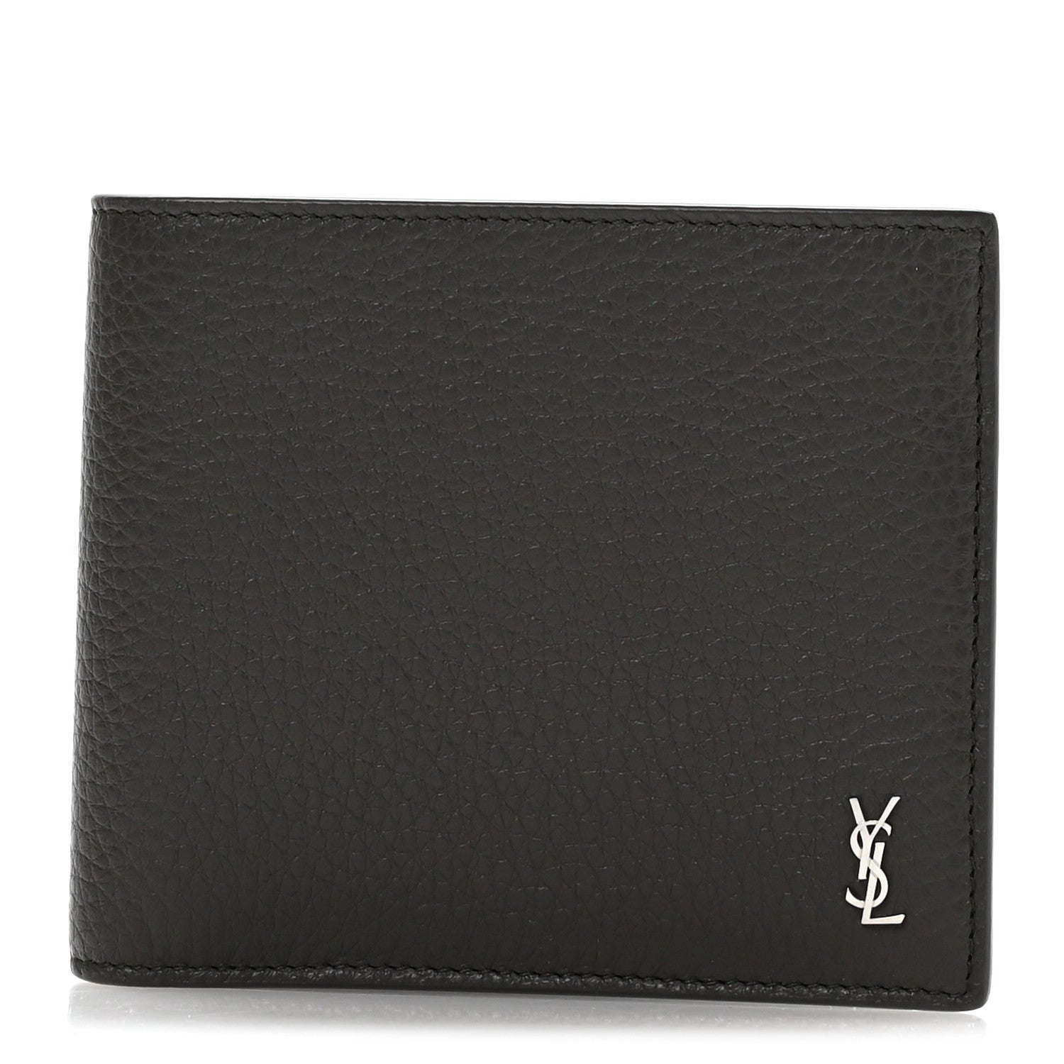 Calfskin Cassandre Bi-Fold Wallet Grey
