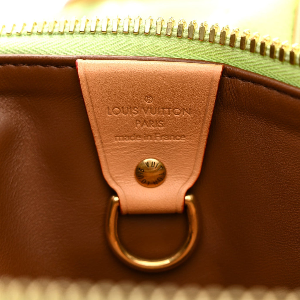 Calfskin Monogram Speedy P9 Bandouliere 40 Frozen Lime