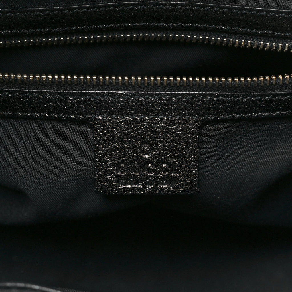 Monogram Calfskin Large Bardot Tote Black