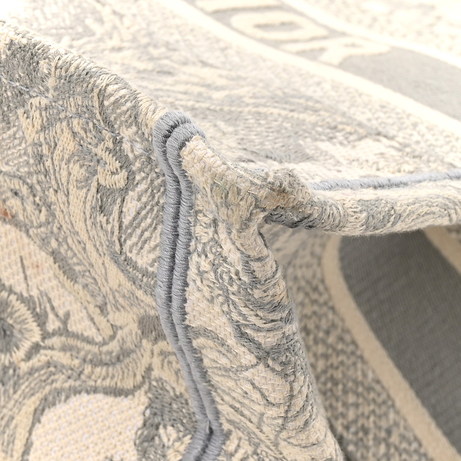 Canvas Embroidered Medium Dioriviera Toile De Jouy Book Tote Gray