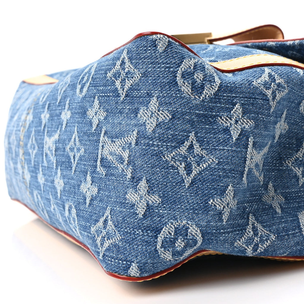 Denim Monogram Dauphine Soft GM Blue