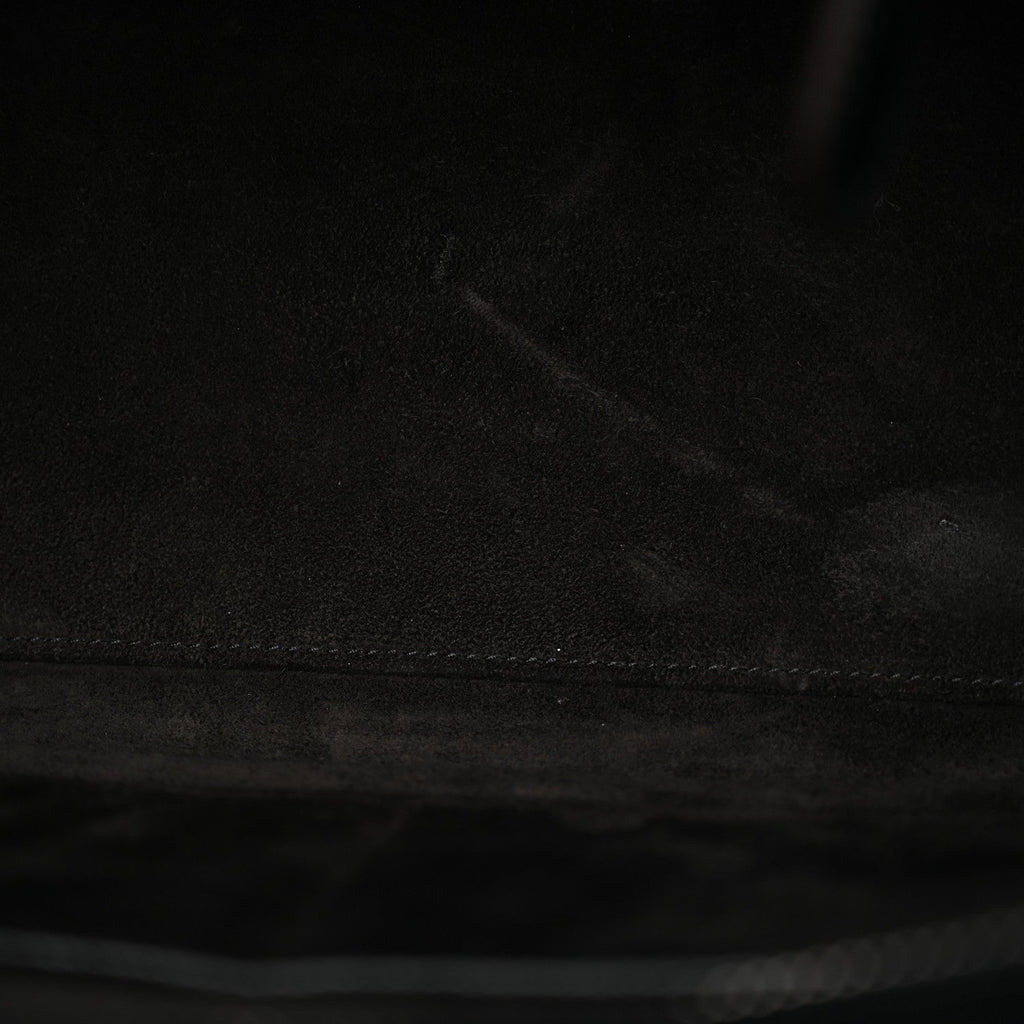Drummed Calfskin Micro Luggage Black