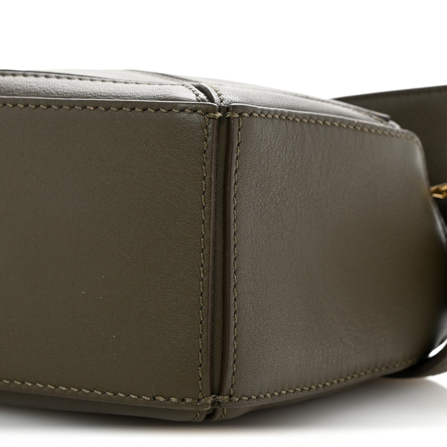 Calfskin Mini Puzzle Bag Khaki Green