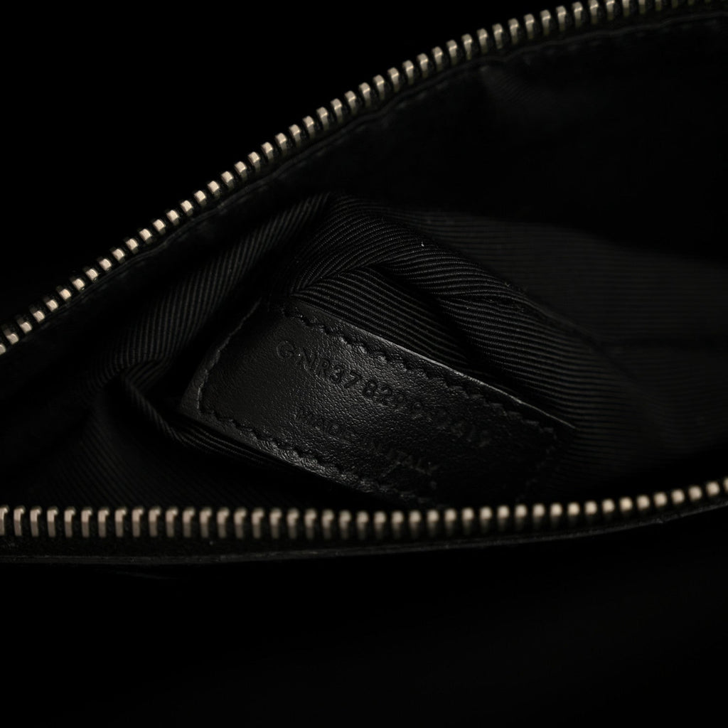 Grained Calfskin Small Sac De Jour Black