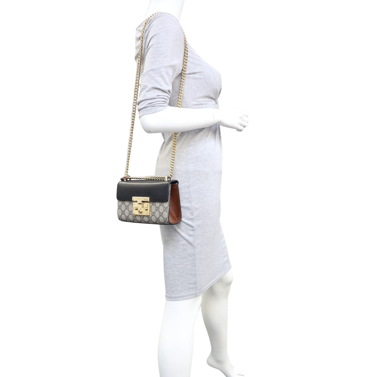 Gucci GG Supreme Padlock Small Shoulder Bag