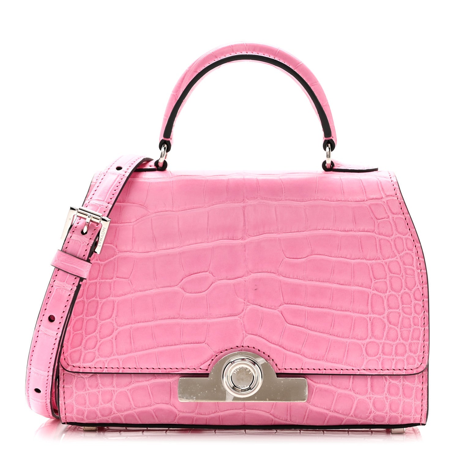 Matte Crocodile Rejane BB Pink