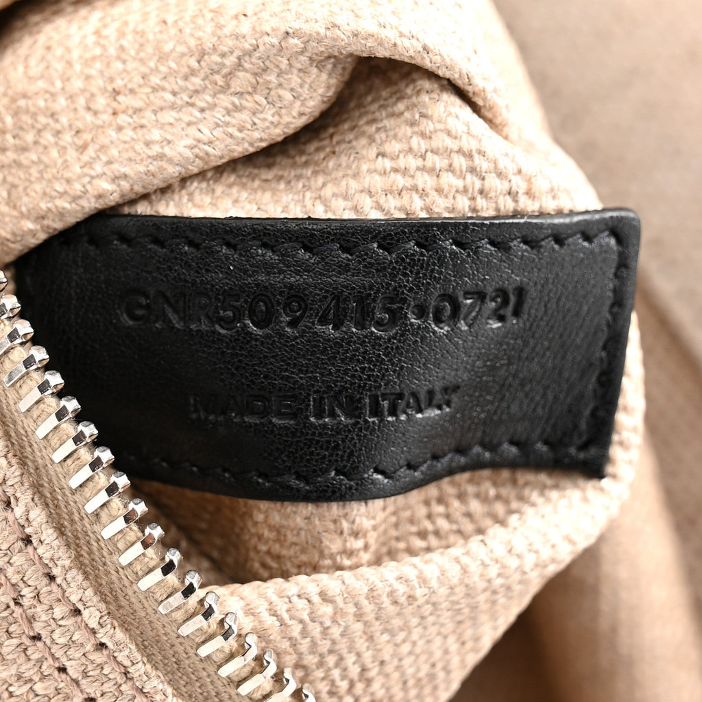 Linen Calfskin Rive Gauche Tote Greggio Natural