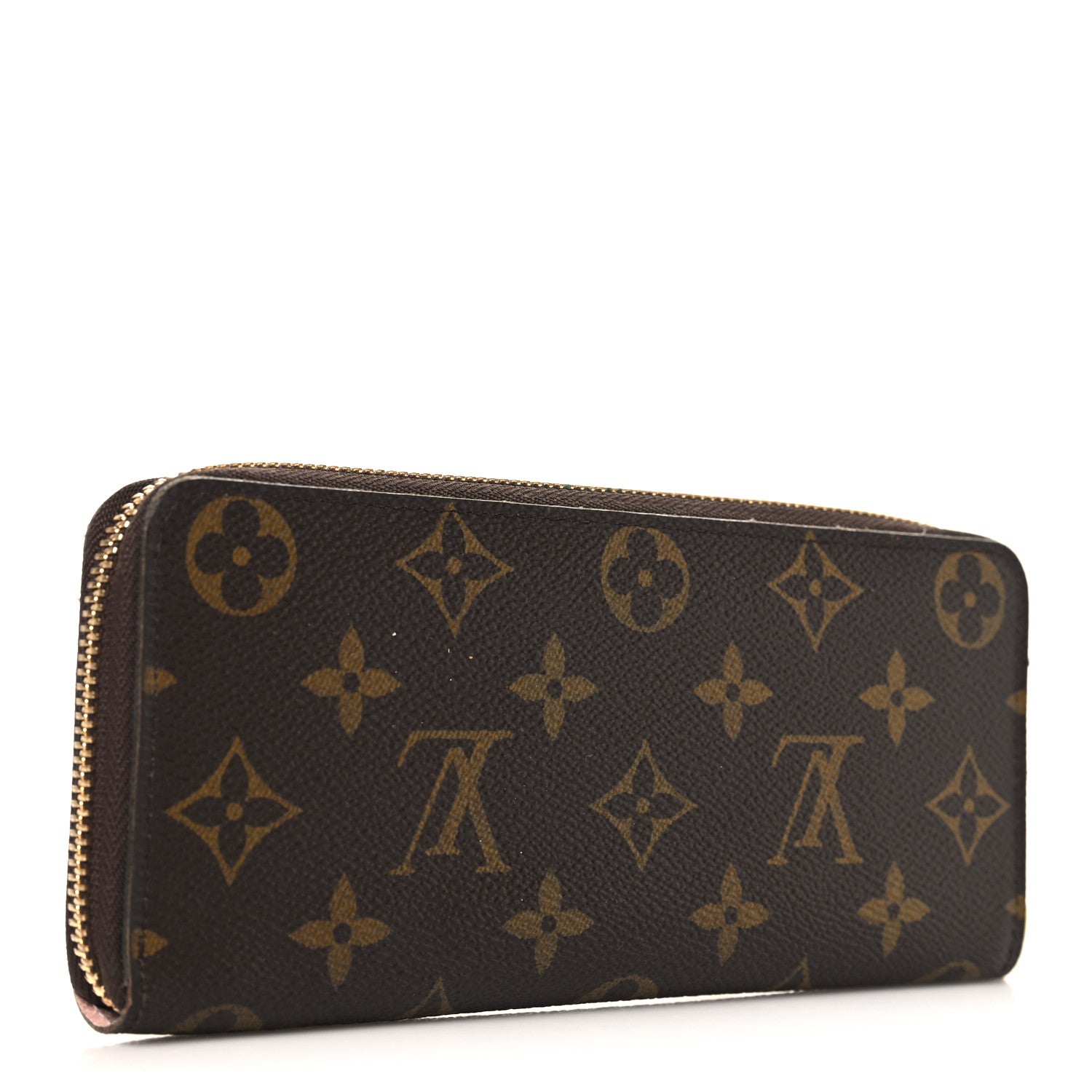 Monogram Clemence Wallet Rose Ballerine