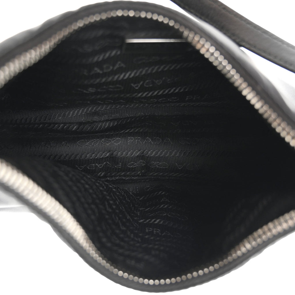 Tessuto Nylon Saffiano Mini Re-Edition 2005 Bag Black