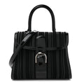 Canvas Patent Calfskin MM Brillant Satchel Black