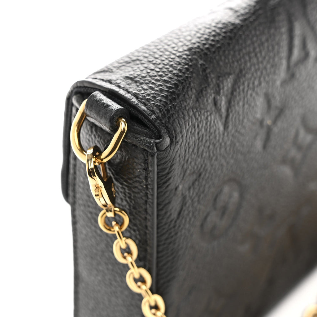 Empreinte Pochette Felicie Chain Wallet Black