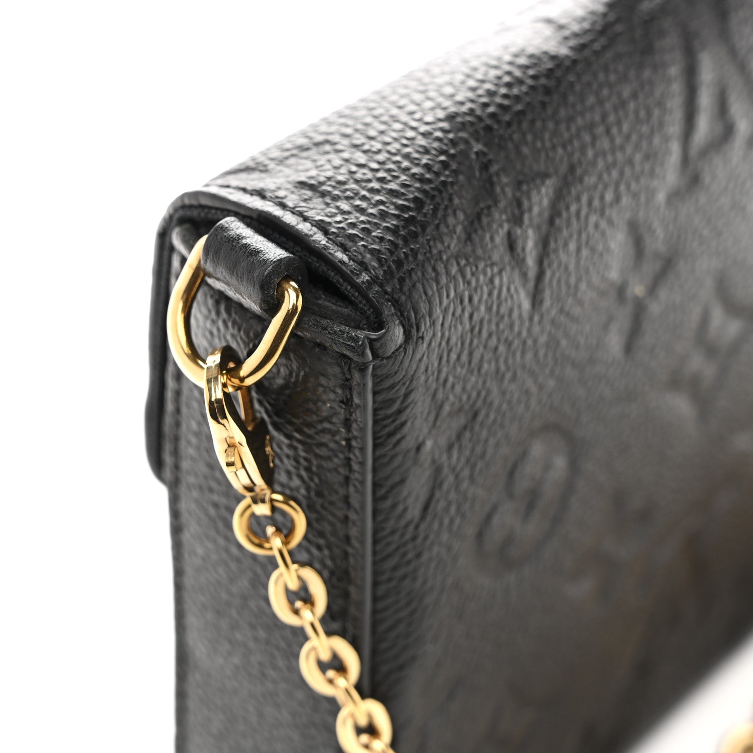 Empreinte Pochette Felicie Chain Wallet Black