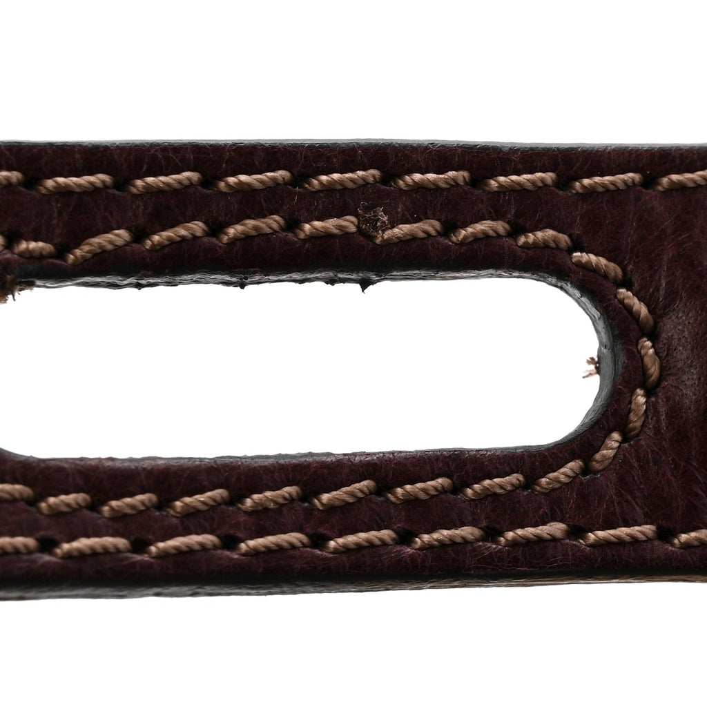 Calfskin Medium Paddington Satchel Chocolate