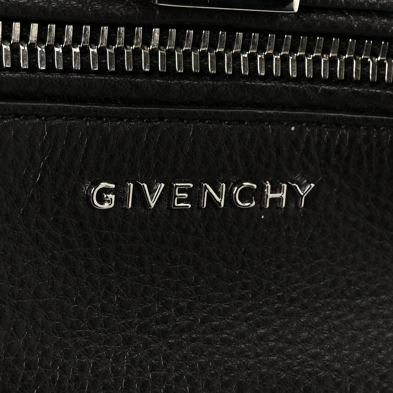 Waxy Grained Calfskin Mini Pandora Pure Flap Bag Black