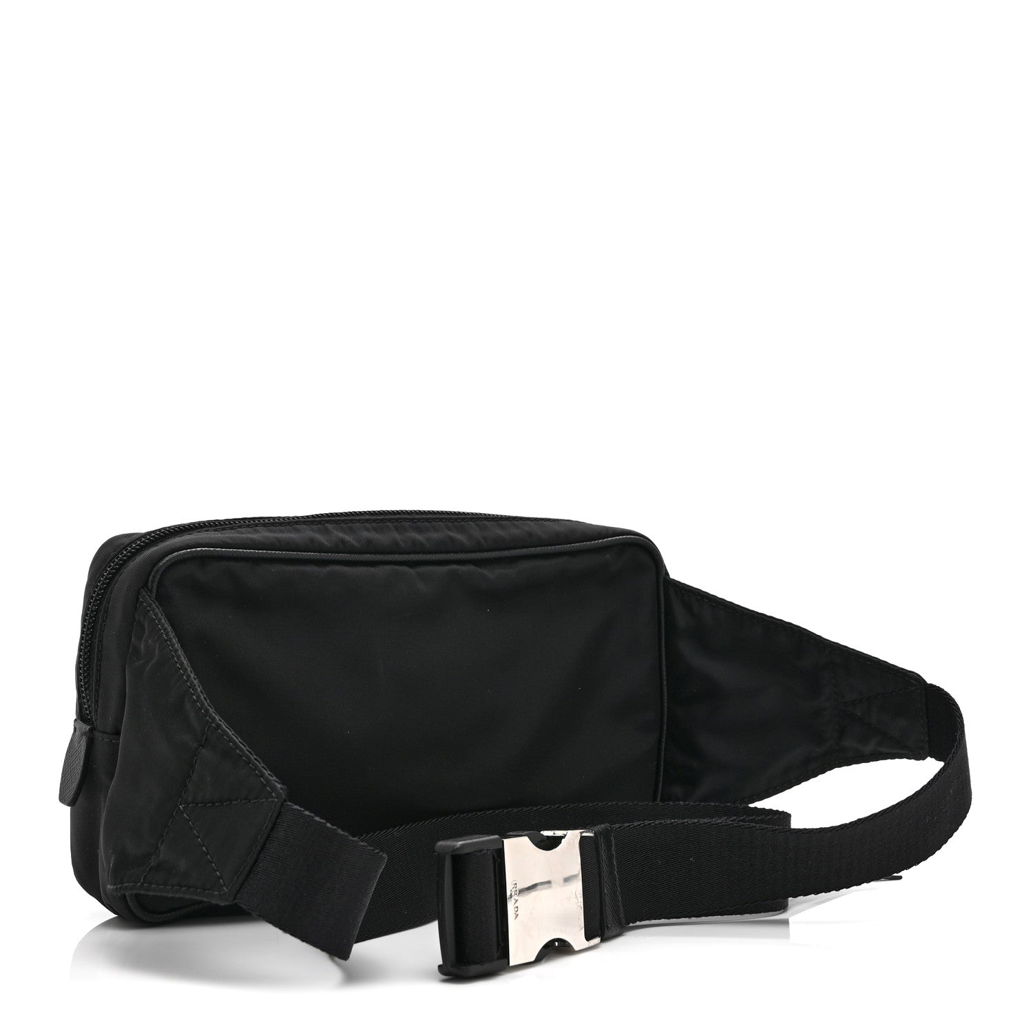 Re-Nylon Saffiano Belt Bag L Black