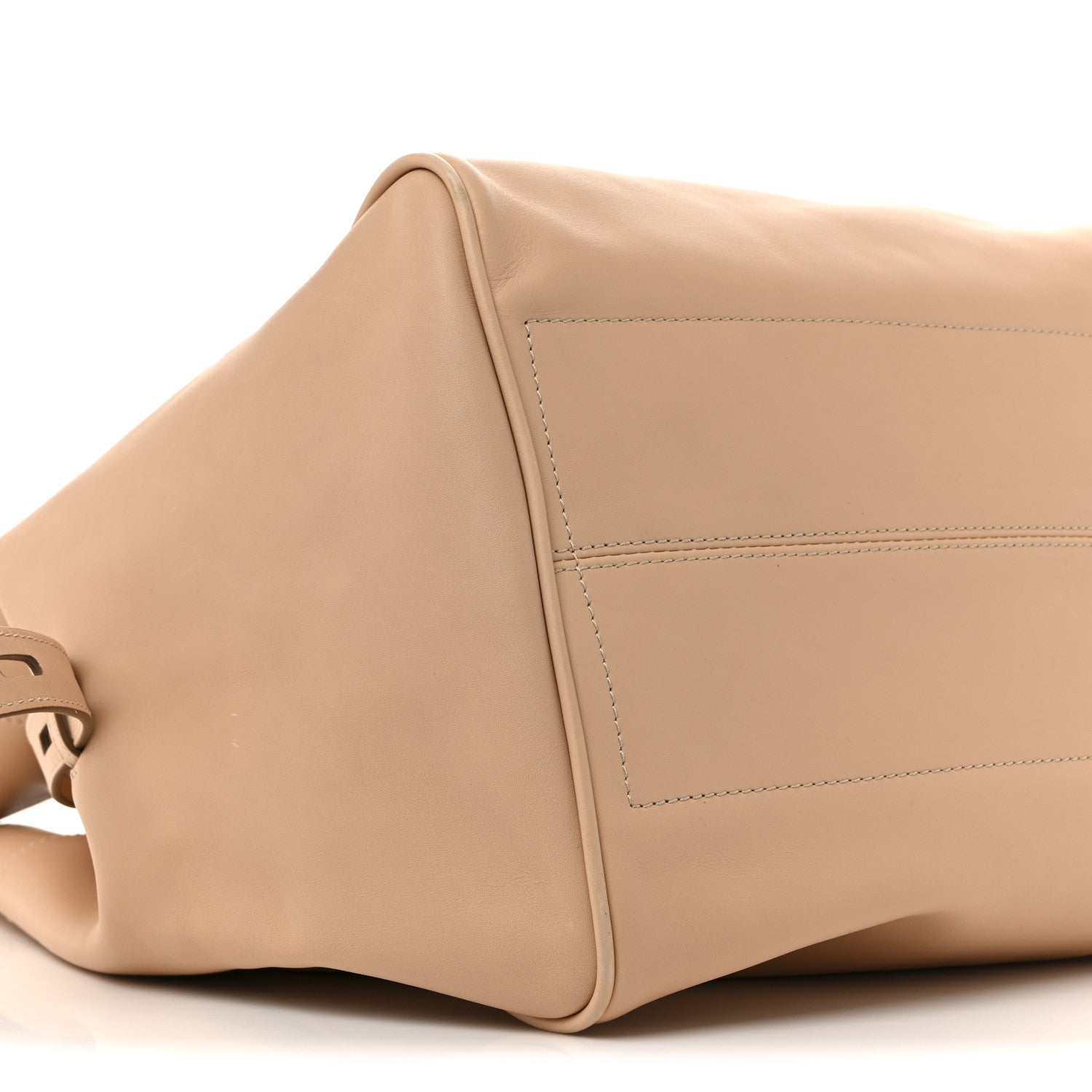 Calfskin Hollywood T Twist Tote Oat