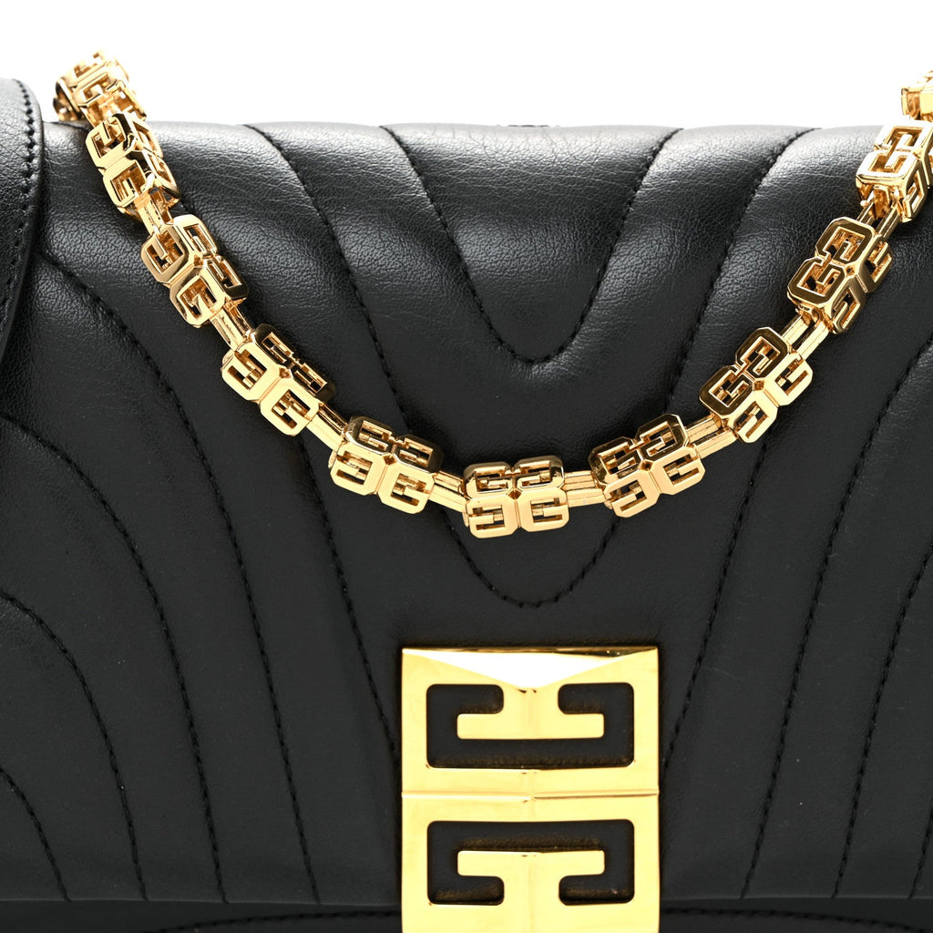 Soft Calfskin 4G Quilted Small Shoulder Bag Black
