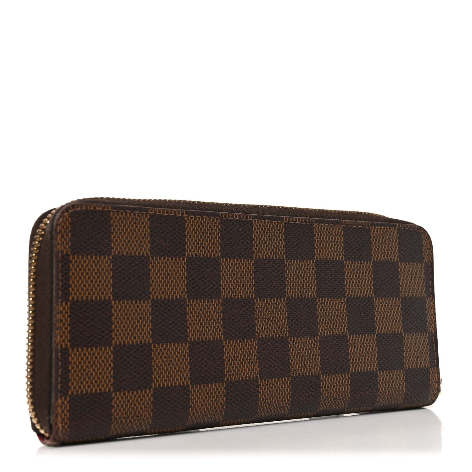 Damier Ebene Clemence Wallet Cherry
