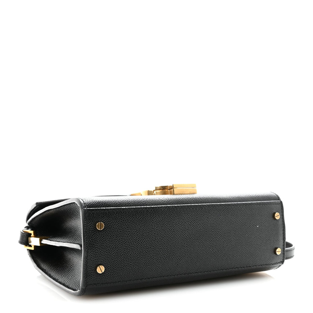 Grain De Poudre Mini Classic Monogram Cassandra Top Handle Black