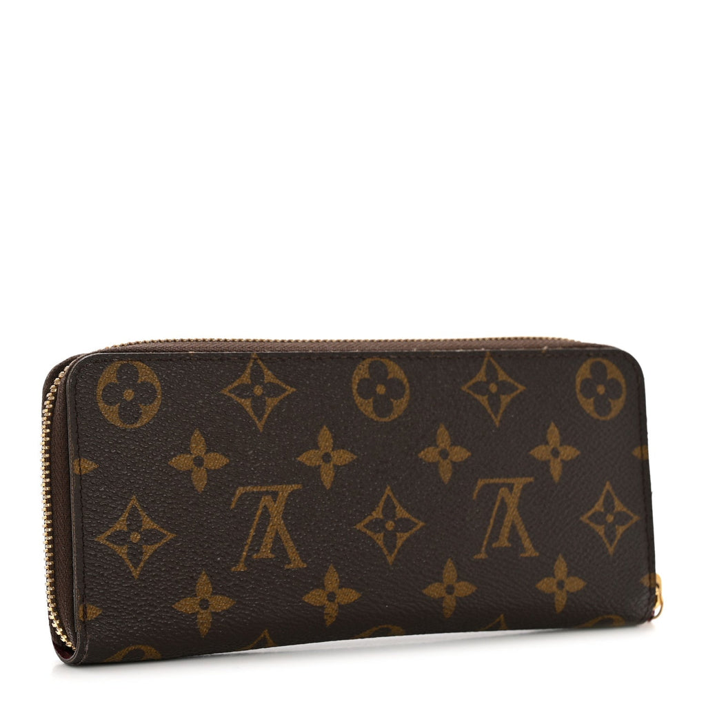 Monogram Clemence Wallet Fuchsia