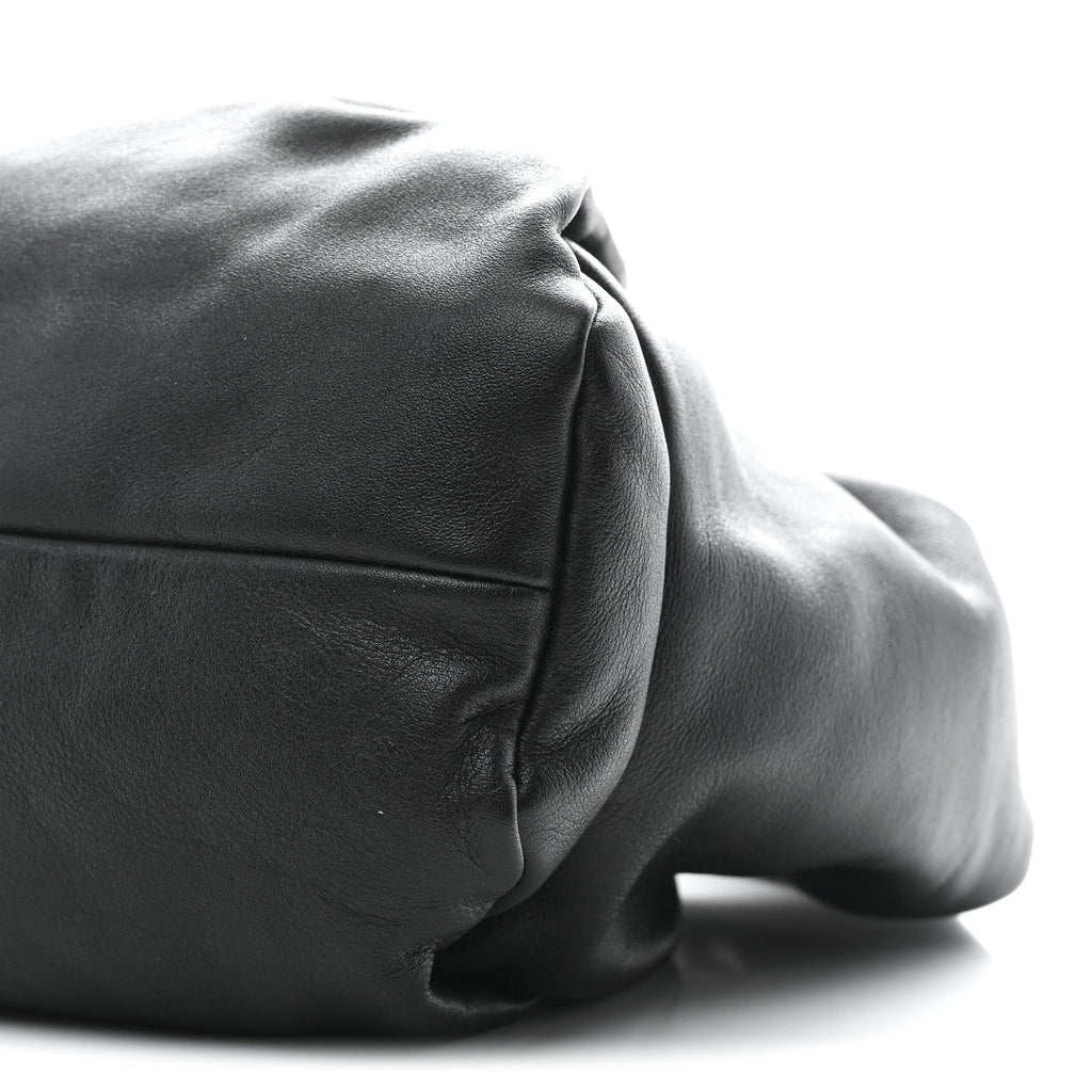 Smooth Butter Calfskin Small The Shoulder Pouch Black