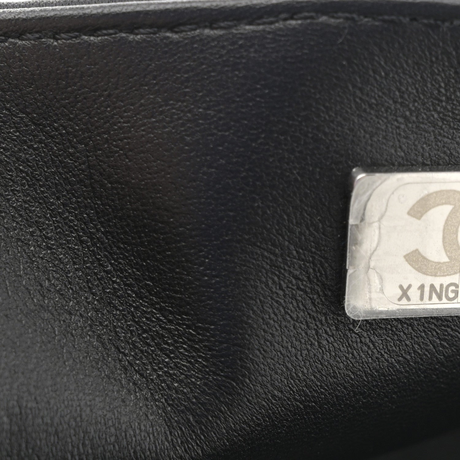 Sequin Ribbon Mini Rectangular Flap Black White