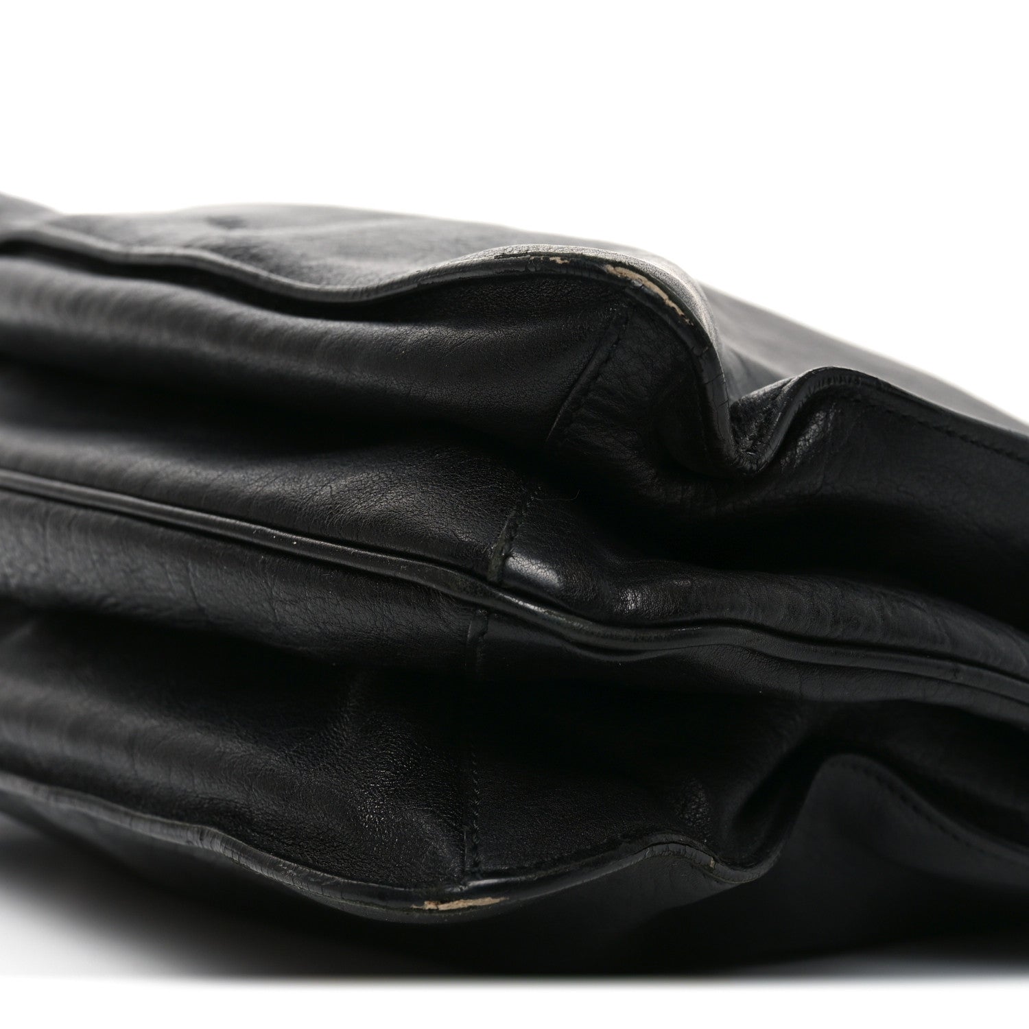 Calfskin Chain Tote Black