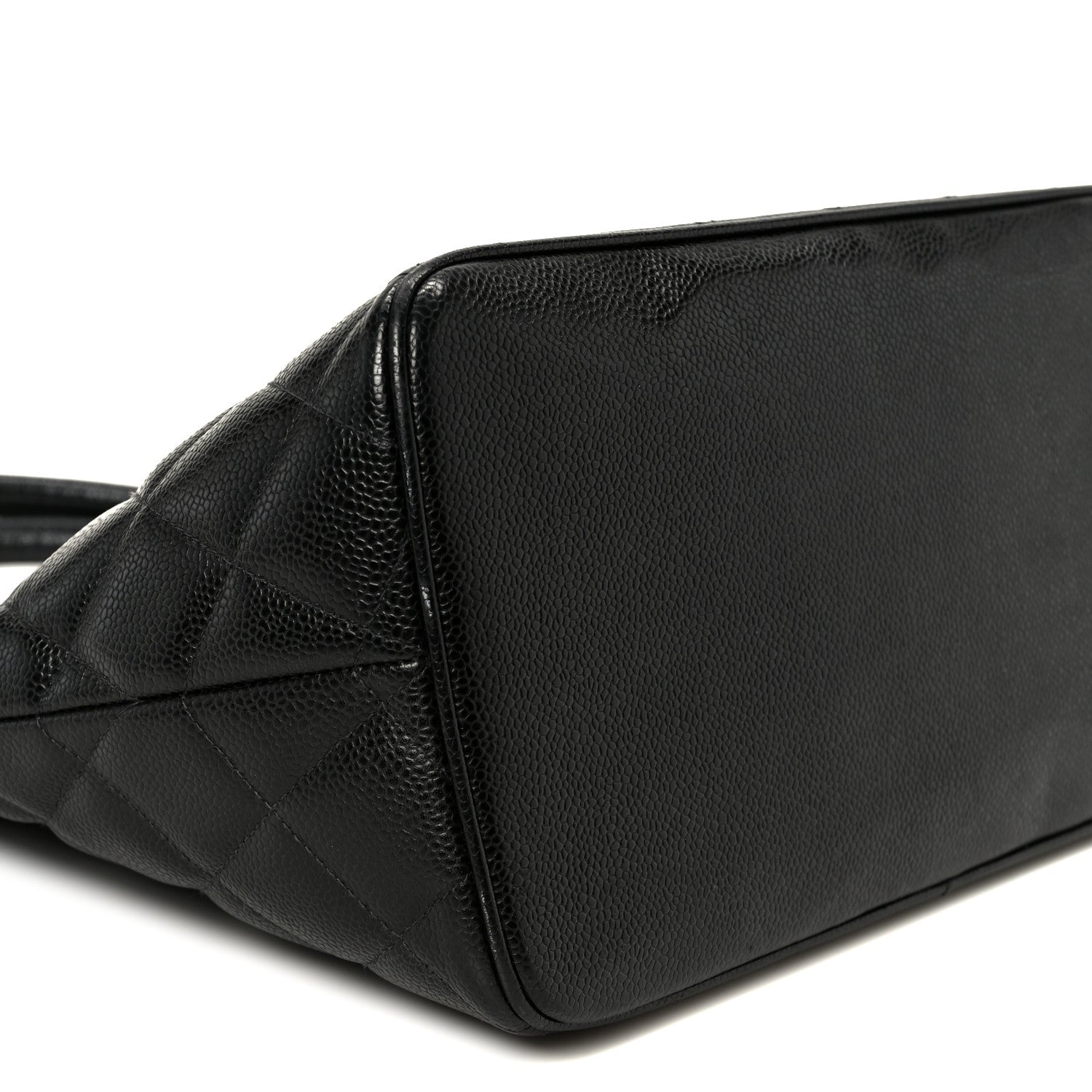 Caviar Quilted Medallion Tote Black