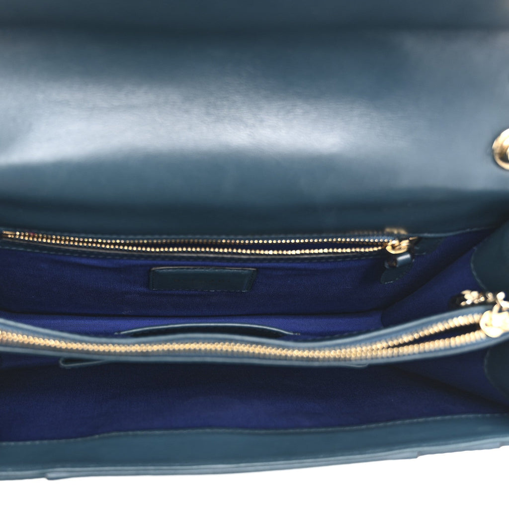 Calfskin Serpenti Forever Shoulder Bag Emerald Green