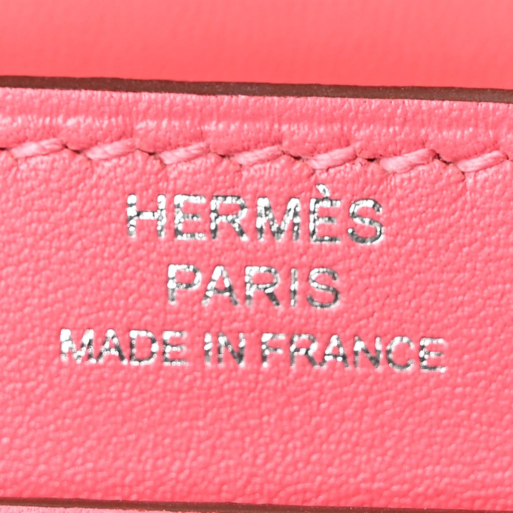 Tadelakt Mini Verrou Chaine Bag Rose Lipstick
