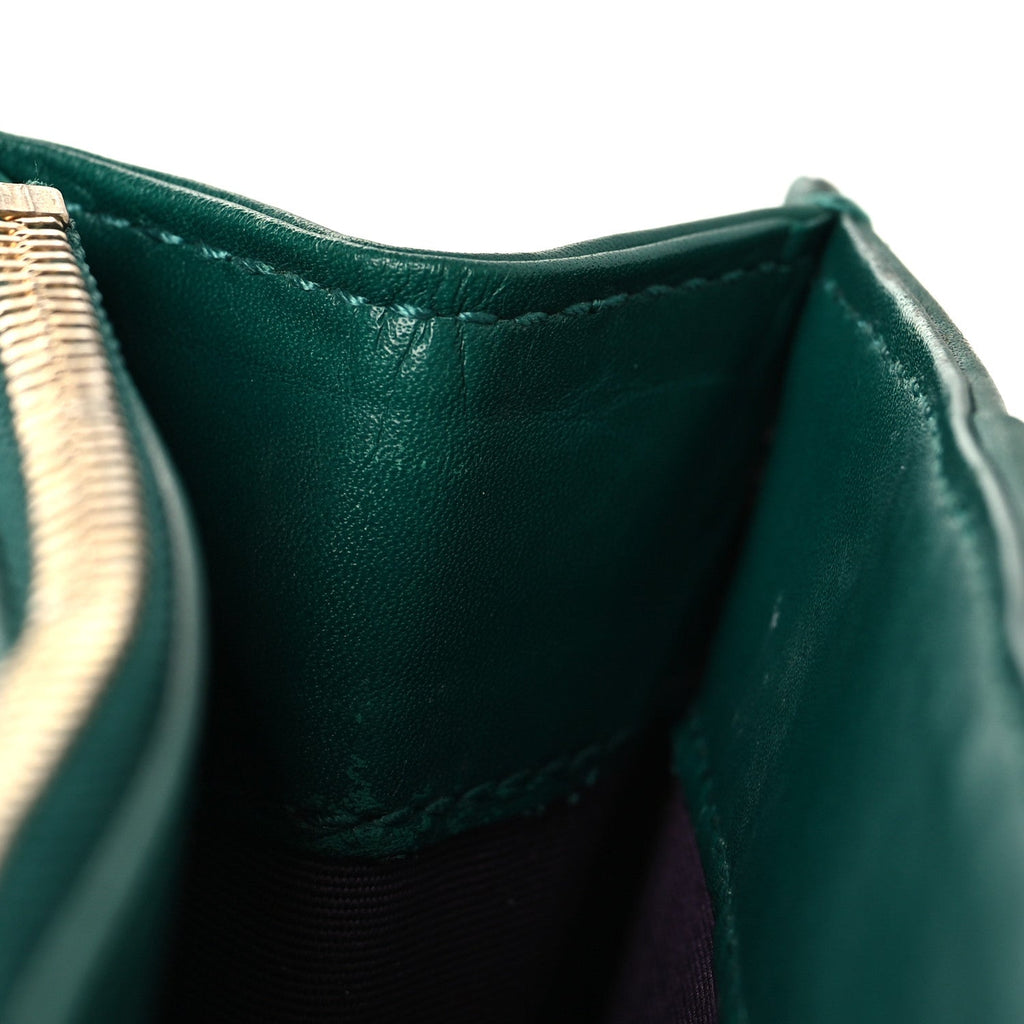 Calfskin Serpenti Forever Medium Shoulder Bag Emerald Green