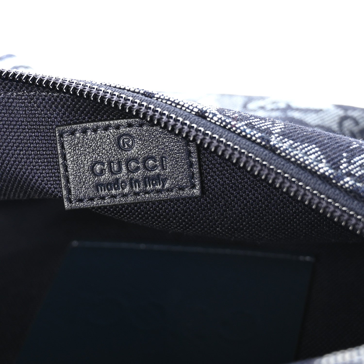 Denim GG Monogram Camouflage Belt Bag Blue