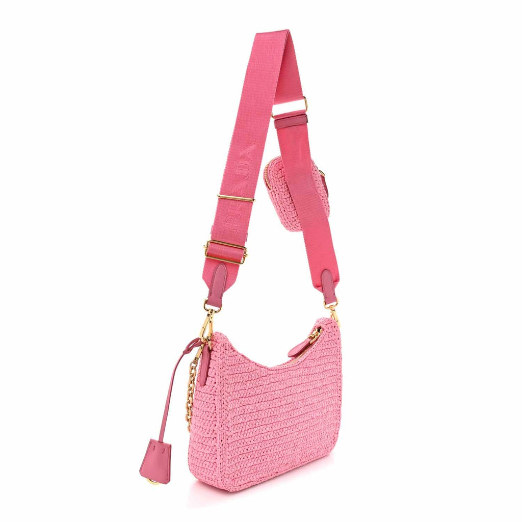 Yarn Raffia Effect Crochet Re-Edition 2005 Shoulder Bag Petalo
