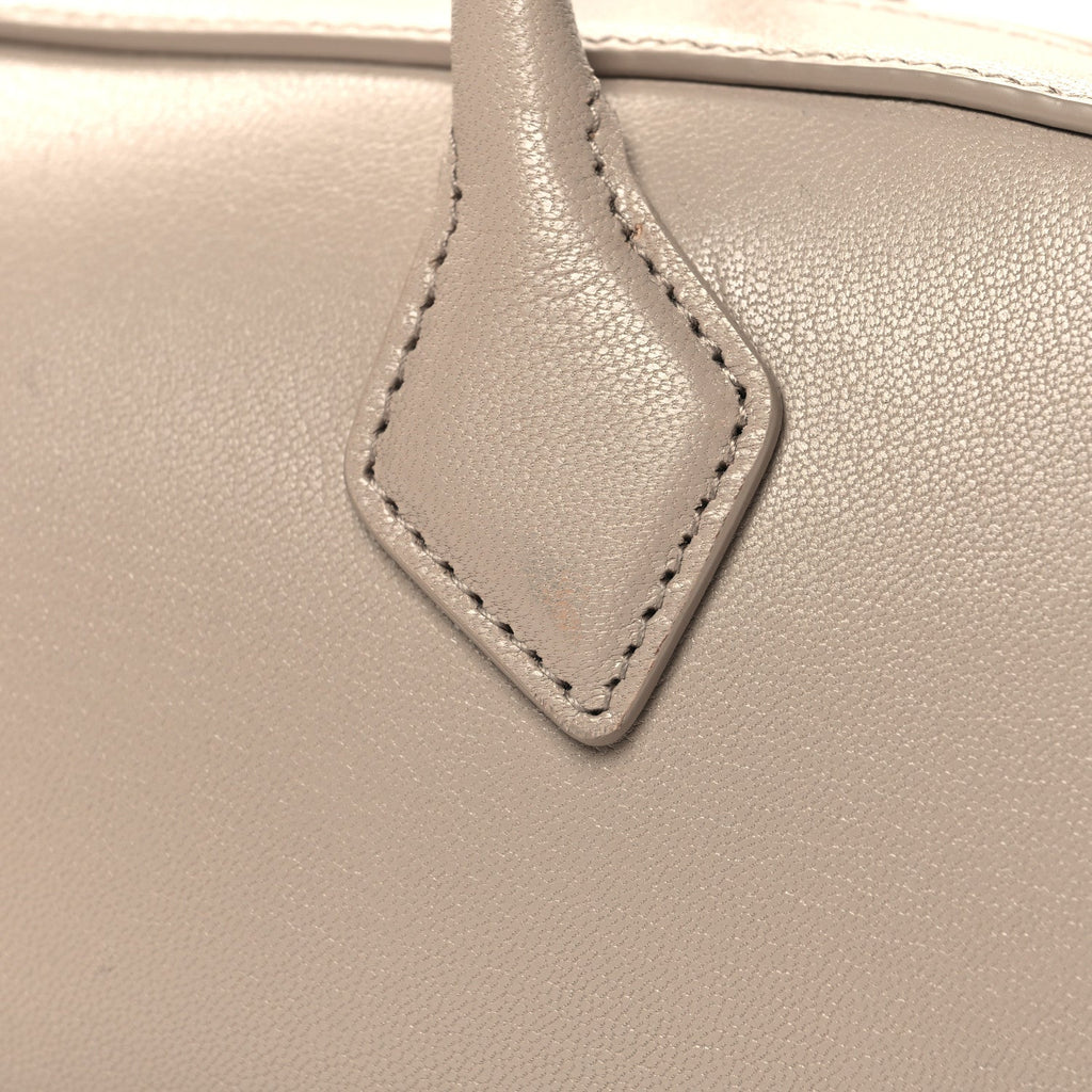 Shiny Goatskin Medium Le Teckel Bag Grege