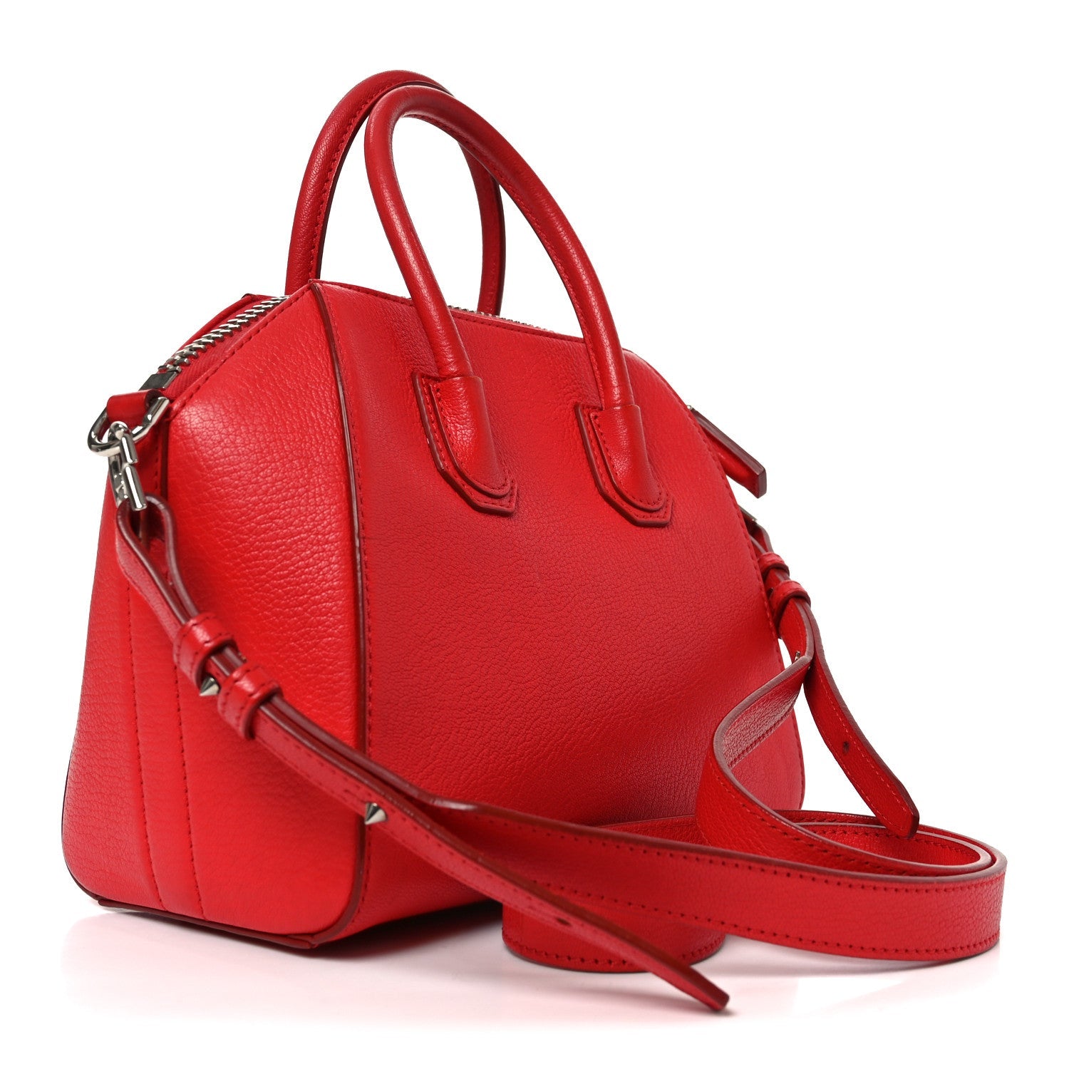 Sugar Goatskin Mini Antigona Red