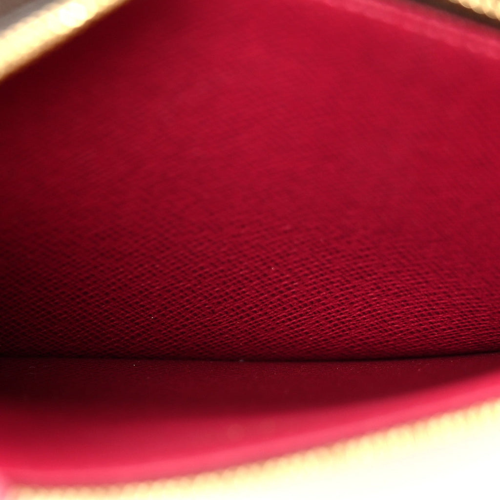 Monogram Pochette Felicie Chain Wallet Fuchsia