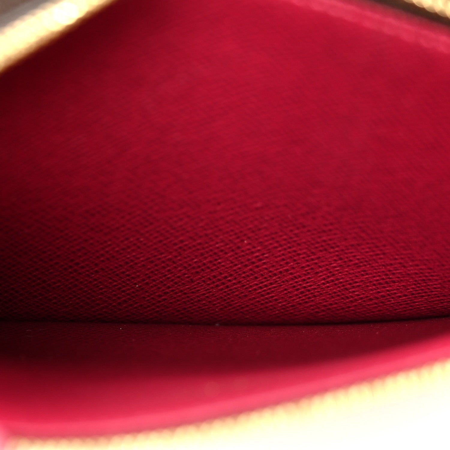 Monogram Pochette Felicie Chain Wallet Fuchsia