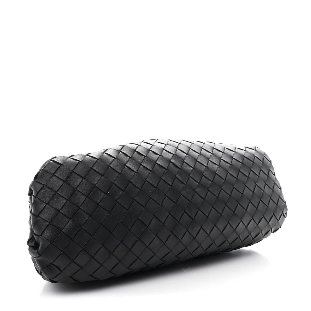 Nappa Maxi Intrecciato The Pouch Oversized Clutch Black
