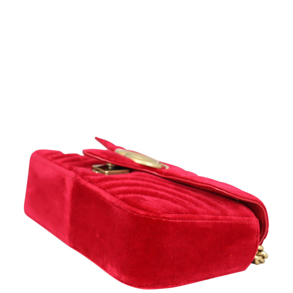 Gucci GG Marmont Velvet Mini Shoulder Bag