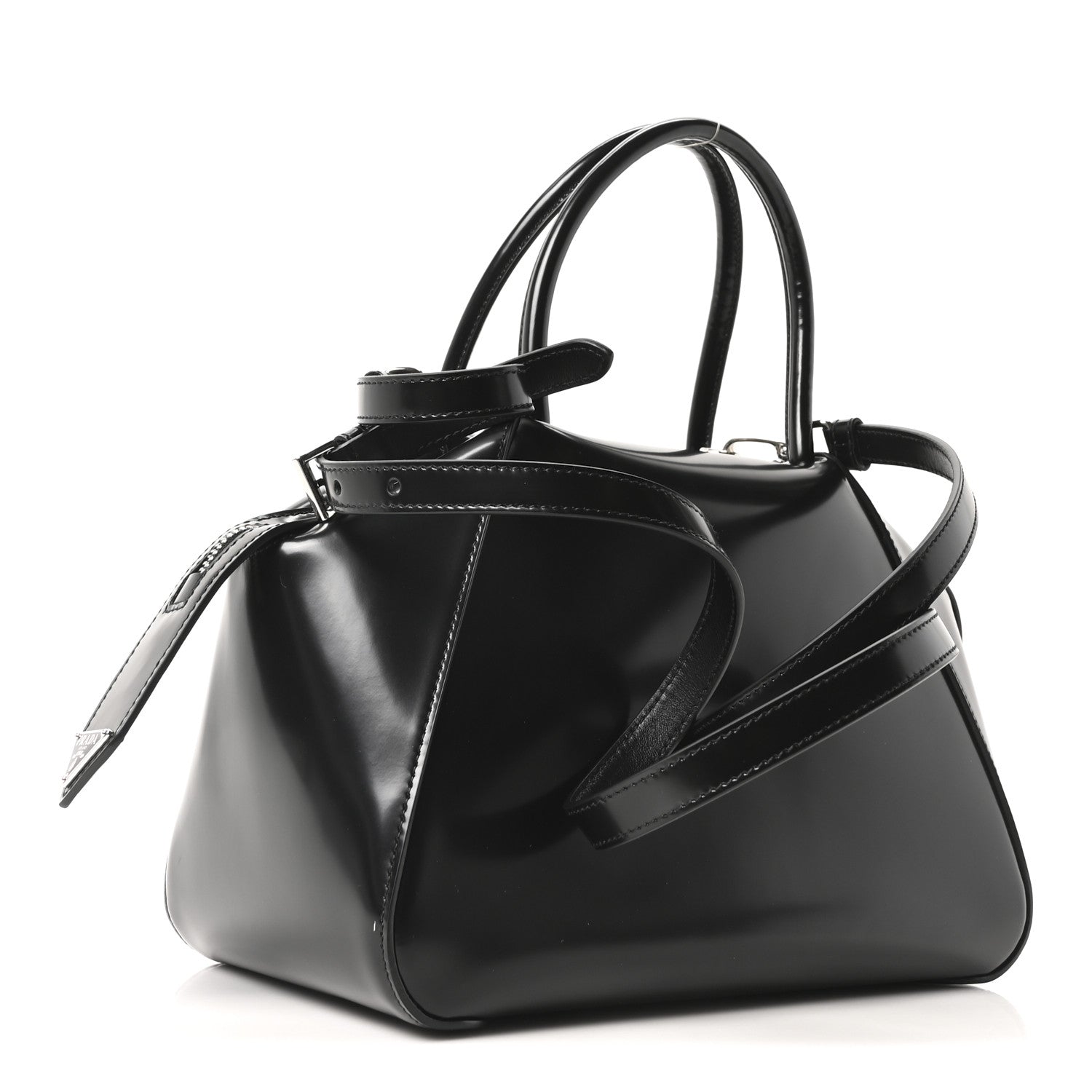 Spazzolato Small Supernova Handbag Black