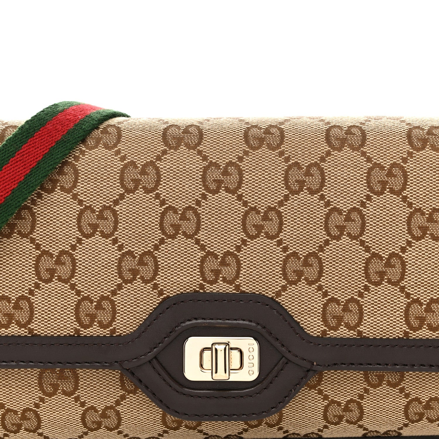 GG Monogram Small Luce Shoulder Bag Beige Ebony