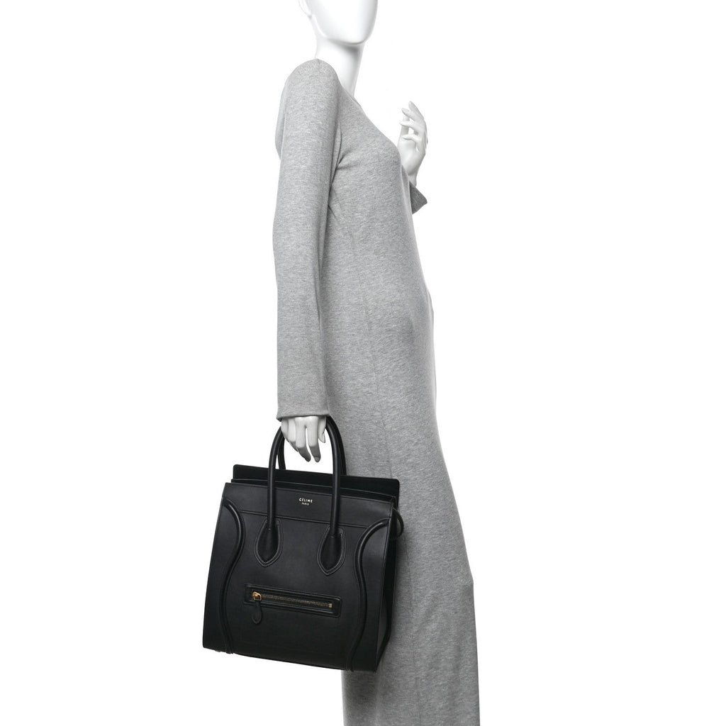 Smooth Calfskin Mini Luggage Black