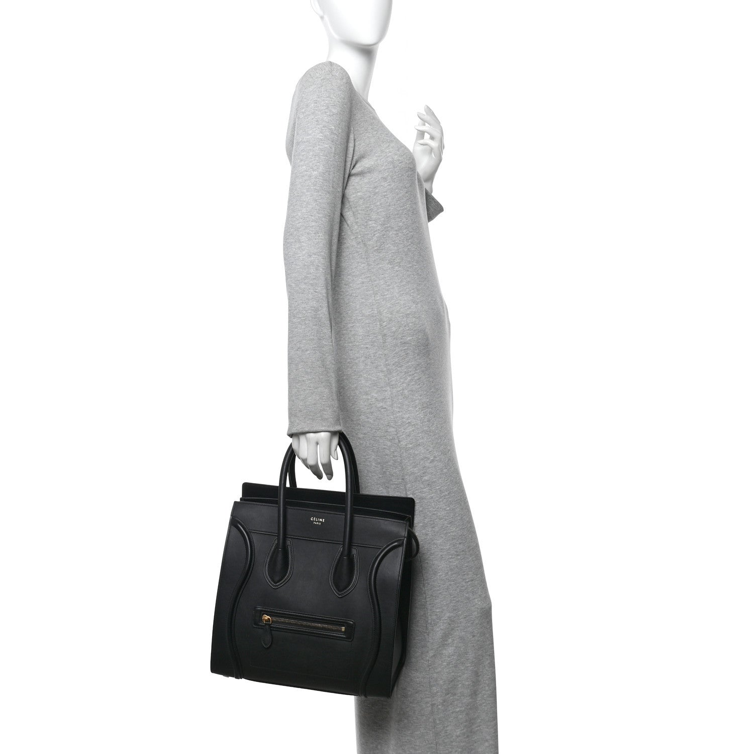 Smooth Calfskin Mini Luggage Black