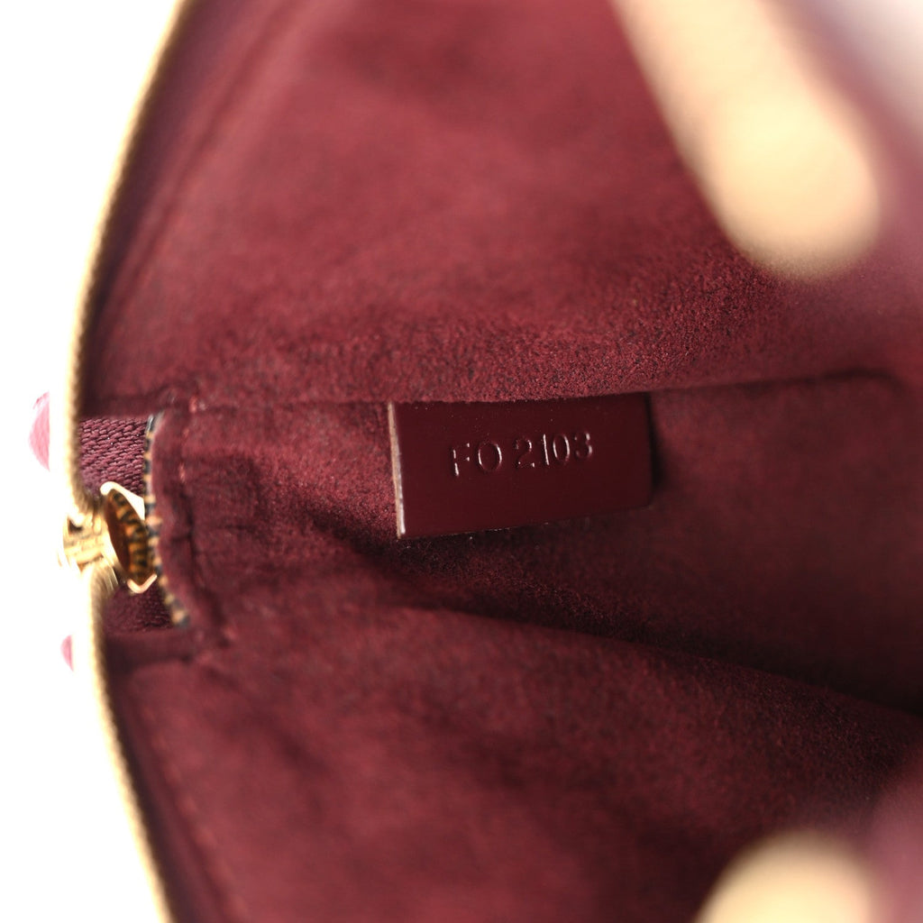 Damier Paillettes Mini Pochette Accessories Red