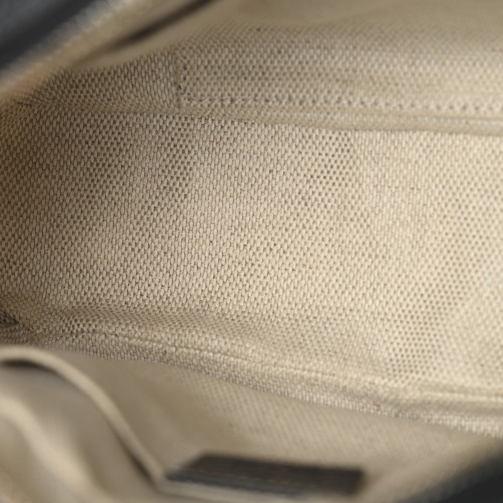 Pebbled Calfskin Small Soho Disco Bag Black