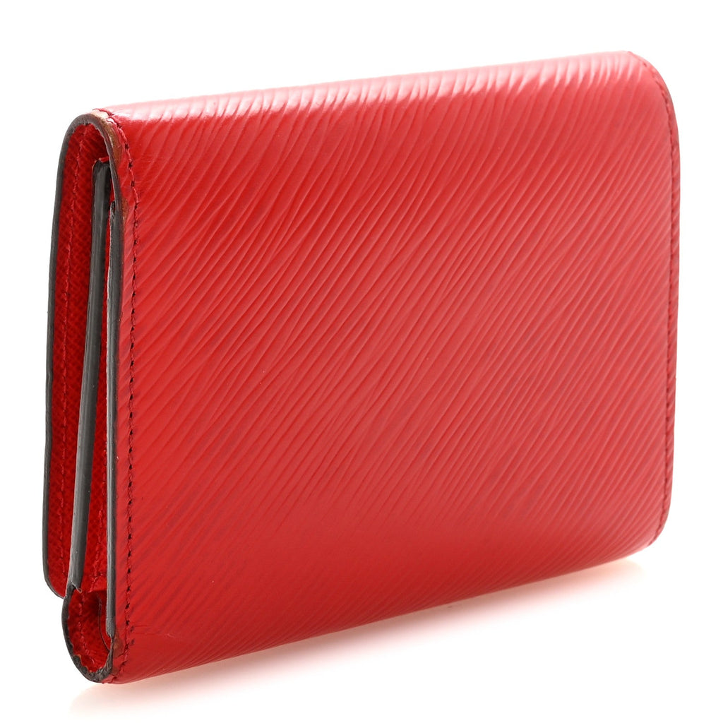 Epi Twist Compact Wallet Coquelicot