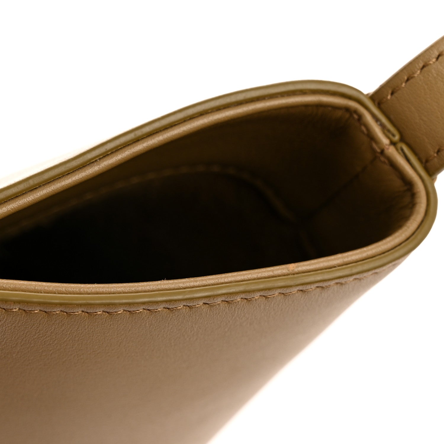 Smooth Calfskin Small Cuir Triomphe Bucket Bag Olive